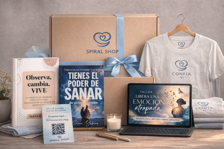 Colección Libera Emoción, agenda libro taller y camiseta